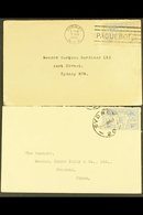 ENGLISH 1931 Burns Philp  Printed Envelope To Papua Bearing 5d Tied SYDNEY Cds, And 1935 Envelope To Sydney Bearing 5d ( - Andere & Zonder Classificatie