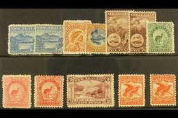 1899-03 Pictorials No Watermark Perf 11 Range Of Values To 1s (missing The 8d Only) With 2½d Blues (both Shades SG 260/c - Andere & Zonder Classificatie