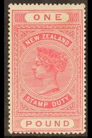 POSTAL FISCAL 1913-1921 £1 Rose Carmine P14½ X P14 Comb, SG F123, Very Fine Mint For More Images, Please Visit Http://ww - Other & Unclassified