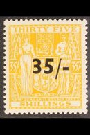 POSTAL FISCAL 1939 35/- On 35s Orange Yellow, SG F186, Very Fine Mint For More Images, Please Visit Http://www.sandafayr - Andere & Zonder Classificatie