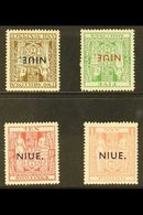 1941 "NIUE" Opt'd Postal Fiscal Set, SG 83/86, 2s6d & 5s With Inverted Watermarks, Very Fine Mint (4 Stamps) For More Im - Niue
