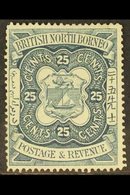 1888-92 25c. Indigo, SG 45, Fine Mint. For More Images, Please Visit Http://www.sandafayre.com/itemdetails.aspx?s=630781 - Borneo Septentrional (...-1963)
