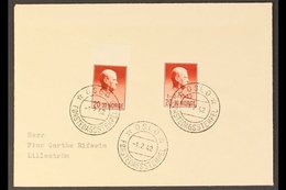 1942 20o+30o & Same With "1-2-1942" Overprint, SG 330/1, used On Plain First Day Cover. For More Images, Please Visit Ht - Other & Unclassified