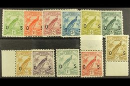 1931 OFFICIAL Complete Set, SG O31/41, Fine Mint. (11) For More Images, Please Visit Http://www.sandafayre.com/itemdetai - Papua-Neuguinea