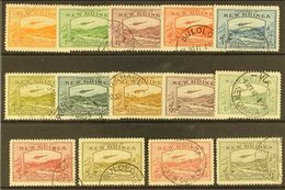 1939 AIRMAILS, Complete Set, SG 212/25, 5d & 2s With Some Light Marks, Otherwise Very Fine Used (14 Stamps). For More Im - Papua New Guinea