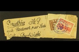 LOCAL TOWN POST PRZEDBORZ 1918 Newspaper Wrapper Bearing Austria 2h Newspaper Stamp Tied By "K.u.K. Etappenpostamt Przed - Autres & Non Classés