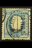 AZORES 1882-85 150r Blue Perf 12½, SG 81, Afinsa 43, Fine Used, An Elusive Issue With A Neat Dated Cds. Some Small Fault - Other & Unclassified