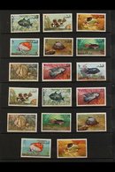 1965-86 NEVER HINGED MINT COLLECTION ALL DIFFERENT, Includes 1965 ITU & Fish Defins Sets, 1966 Games, Space Rendezvous   - Qatar