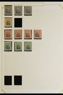 1913 - 19 MINT "ADMIRALS" SELECTION Printed From Double Plates, Head Die I, Perf 14 Selection With 2d (3), 3d, 4d (4), 5 - Otros & Sin Clasificación