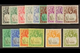 1922-37 "Badge Of St Helena" Watermark Script CA Set Complete From ½d To 10s, SG 97/112, Very Fine Mint. (15 Stamps) For - Sint-Helena