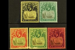 1922-37 Multi CA Watermark Set, SG 92/96, Fine Mint (5 Stamps) For More Images, Please Visit Http://www.sandafayre.com/i - St. Helena