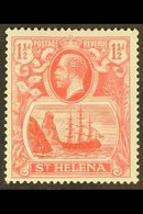 1922-37 VARIETY 1½d Rose Red "Torn Flag" Variety, SG 99b, Mint With Gum Faults For More Images, Please Visit Http://www. - Isla Sta Helena