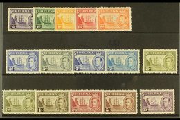 1938-44 Complete Definitive Set Plus Additional 8d Listed Shade, SG 131/40, Fine Mint (15 Stamps) For More Images, Pleas - Isla Sta Helena