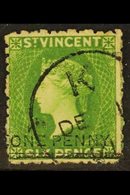 1881 One Penny On 6d Bright Green, SG 34, Fine Cds Used For More Images, Please Visit Http://www.sandafayre.com/itemdeta - St.Vincent (...-1979)