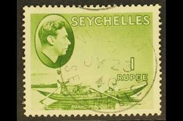 1938-49 1r Yellow-green, SG 146, Very Fine Used. For More Images, Please Visit Http://www.sandafayre.com/itemdetails.asp - Seychelles (...-1976)