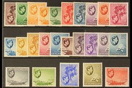 1938-49 King George VI Pictorial Definitives Complete Set, SG 135/149, Fine Mint. (25 Stamps) For More Images, Please Vi - Seychelles (...-1976)