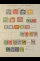 1907-1935 ALL DIFFERENT MINT COLLECTION Presented On A Double Sided Album Page. Includes 1907 Set (5d, 6d & 1s Without G - Salomonen (...-1978)