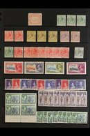 1907-1966 MINT ACCUMULATION ON STOCKLEAVES CAT £500+ A Few Faults But Mainly Fine Condition Including Some Never Hinged. - British Solomon Islands (...-1978)