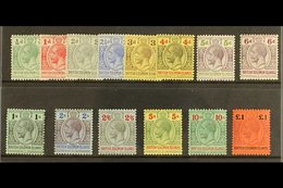 1914-23 Wmk Mult Crown CA Definitives Complete Set, SG 22/38, Fine Mint (14 Stamps) For More Images, Please Visit Http:/ - Islas Salomón (...-1978)