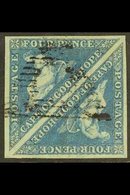 CAPE 1853 4d Blue, On Slightly Blued Paper, PAIR, SG 4a, Fine Used, Full Margins. For More Images, Please Visit Http://w - Ohne Zuordnung