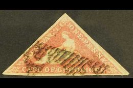 CAPE 1855-63 1d Rose, On White Paper, SG 5a, Good To Fine Used, Three Margins, Cat.£300. For More Images, Please Visit H - Zonder Classificatie