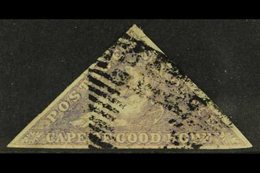 CAPE OF GOOD HOPE 1855-63 6d Deep Rose-lilac SG 7b, Attractive With Good Colour, Three Good Margins And Neat Part Triang - Ohne Zuordnung