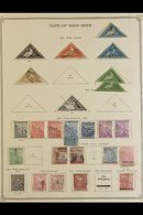 CAPE OF GOOD HOPE 1853-1904 Chiefly Used Old-time Collection On Printed Pages. With 1853-64 1d, 4d (2), 6d And 1s (2) Tr - Unclassified