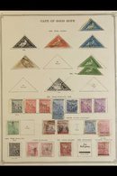 CAPE OF GOOD HOPE 1853-1904 Chiefly Used Old-time Collection On Printed Pages. With 1853-64 1d, 4d (2), 6d And 1s (2) Tr - Sin Clasificación