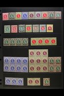 NATAL 1902-1909 KEVII MINT/NHM COLLECTION With "Specimen" Opt's & Multiples. Neatly Presented On Stock Pages & Includes  - Zonder Classificatie