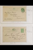 1910-13 INTERPROVINCIAL ORANGE RIVER COLONY POSTAL STATIONERY. A Small Group Of Orange River Colony Postal Cards Used Du - Unclassified