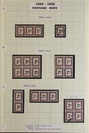 POSTAGE DUE VARIETIES 1950-8 2d, Various Shades From The Different Printings, 6 Items With Thick "2D" Variety, Incl. Blo - Zonder Classificatie