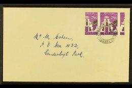 RSA VARIETY 1963-7 2½c Bright Reddish Violet & Emerald, Wmk RSA, GROSSLY MISPERFORATED PAIR On Cover, SG 230a, Neat ORAN - Ohne Zuordnung