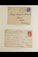 1912-36 KGV CARDS & COVERS COLLECTION An Interesting Collection, Neatly Presented On Album Pages Of Mostly Registered Co - Nigeria (...-1960)