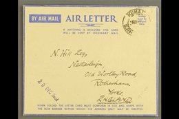 MILITARY AEROGRAMME 1944 (6 Dec) Stampless Air Letter For Christmas Post Concession Primarily For RAF Personnel, Cancell - Rodesia Del Sur (...-1964)