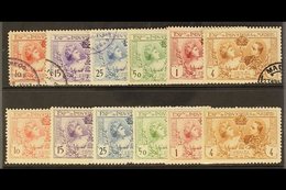 1907 Madrid Exposition Set Mint & Set Used, Ed 257/66. (12 Stamps) For More Images, Please Visit Http://www.sandafayre.c - Other & Unclassified