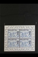 2000 5f Cobalt & Slate Blue, St Gallen Embroidery Self Adhesive Mini Sheet, SG MS 1461, (Mi 1726 Kleinbogen), Never Hing - Sonstige & Ohne Zuordnung