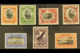 1923-24 Surcharges Complete Set, SG 64/70, Mint With Lovely Fresh Colours, The 2d On 10d With Watermark Sideways, SG 66a - Tonga (...-1970)