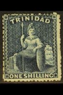 1861 1s Indigo Britannia, Rough Perf. SG 58, An Attractive And Fresh Mint Example With Good Colour And Part Gum.  For Mo - Trinidad Y Tobago