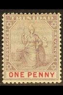 1896-1906 1d Dull Purple And Rose, Type II, SG 116, Fine Mint, Very Scarce.  For More Images, Please Visit Http://www.sa - Trinidad & Tobago (...-1961)