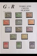 1937-50 VERY FINE MINT COLLECTION Includes 1938-45 Complete Definitive Set Of 14, 1948 Silver Wedding Set, 1950 Complete - Turks & Caicos