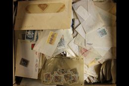 1860s-1980's SHOE BOX HOARD. A Small Box Stuffed With An Unchecked Mass, Loose Or In Envelopes, Looks To Be Mainly Used, - Sonstige & Ohne Zuordnung
