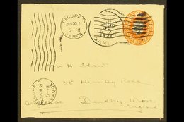 AMERICAN SAMOA GB POSTAL STATIONERY USED IN - 1921 (30 June) 2d Envelope Addressed To England With "PAGO PAGO / SAMOA" M - Autres & Non Classés