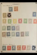 DELIVERY COMPANY STAMPS - LONDON Mint And Used Collection On Old Album Pages. With London Delivery Company, London Circu - Sonstige & Ohne Zuordnung