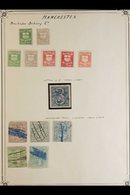 DELIVERY COMPANY STAMPS - MANCHESTER Mint And Used Collection On An Old Album Page. With Manchester Delivery Company, Su - Otros & Sin Clasificación
