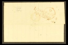 1834 Entire Letter from James Byrd At Flushing N.Y. To His Brother William Byrd At Marnhull, Dorset, Endorsed "Pr. Hanni - ...-1840 Préphilatélie