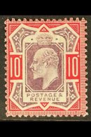 1902 10d Dull Purple And Carmine On Chalk Paper, SG 254b, Fine Mint Tiny Corner Fault. For More Images, Please Visit Htt - Non Classés