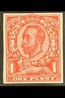 1912 1d Scarlet, Wmk Multiple Cypher, IMPERFORATE SINGLE, SG 350b, Very Fine Mint. For More Images, Please Visit Http:// - Unclassified