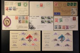 LUNDY ISLAND 1936-1977 COVERS COLLECTION With 1936 (1 Sep) Flown Cover Bearing Lundy ½ Puffin, Atlantic Coast Services ½ - Other & Unclassified