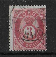 NORGE - YVERT N°18 OBLITERE - COTE = 12 EUR. - Usados