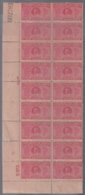 1928-126 CUBA REPUBLICA (LG1603) Ed. 2c GERARDO MACHADO PLATE NUMBER BLOCK 18. ORIGINAL GUM. - Unused Stamps